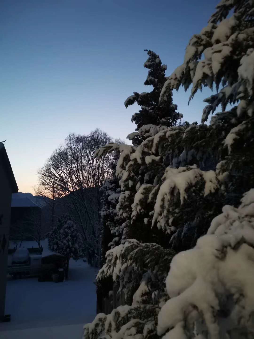朝阳沟景区的冬日